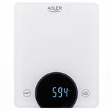 Adler AD 3173 Küchenwaage digital LED Anzeige bis 10 kg weiß Haushaltswaage Tara Funktion Batterie