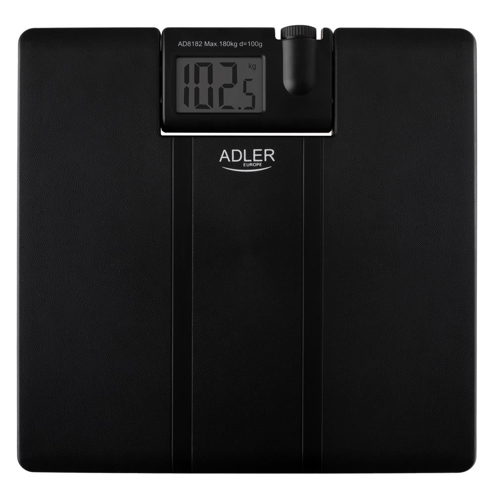Adler AD 8182 Badezimmerwaage mit Projektor 180kg Personenwaage schwarz
