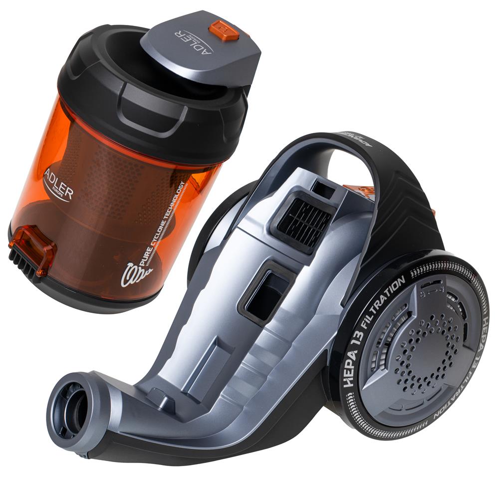 Adler AD 7065 Beutelloser Staubsauger Zylinderstaubsauger Bodenstaubsauger schwarz