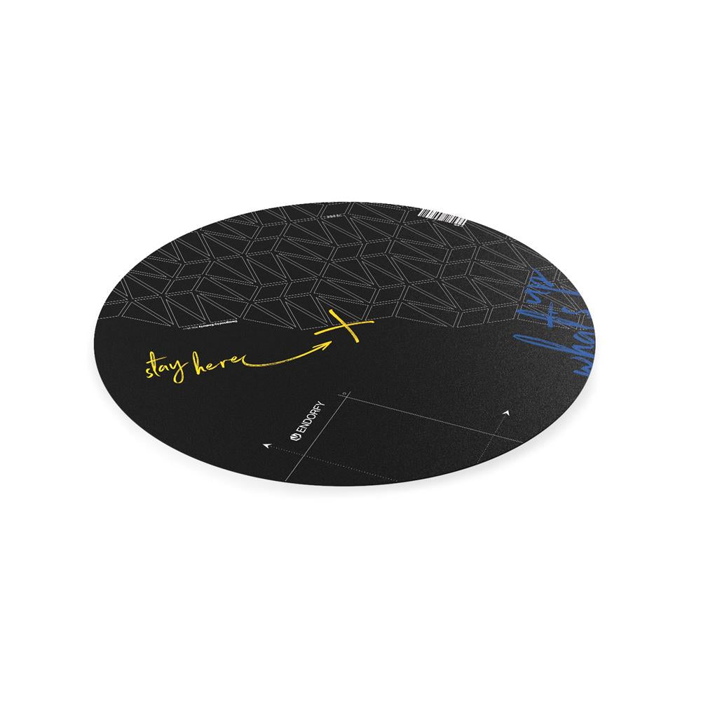ENDORFY Floor Pad, Bodenschutzmatte, 110 cm, runde Bodenmatte, rutschfeste Stuhlunterlage