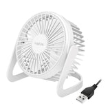 LogiLink USB-Schreibtischventilator, 12,7 cm, 30 dB, weiß