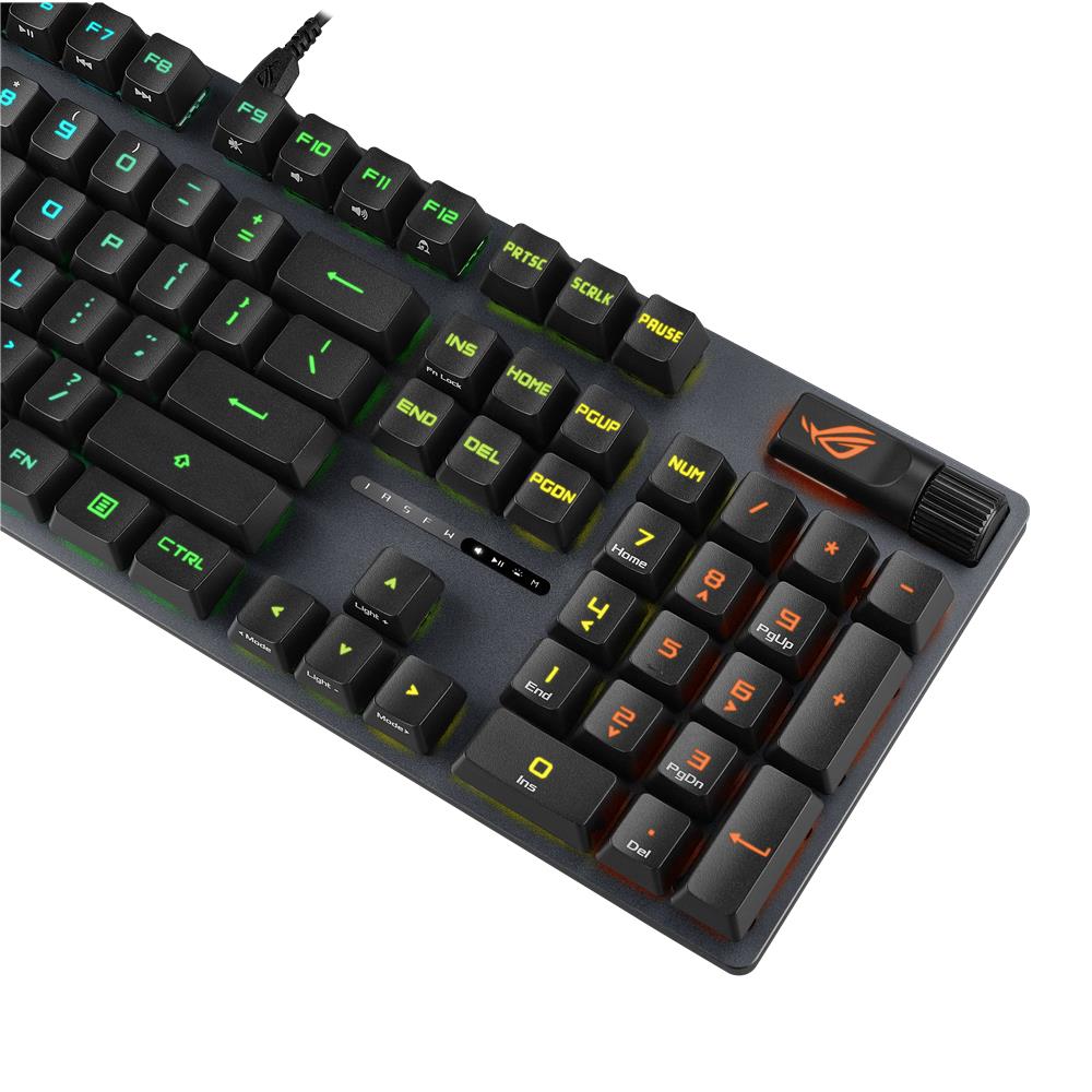 ASUS ROG Strix Scope II RX RGB Gaming Tastatur, QWERTZ-Layout, IP57 wasserdicht und staubgeschützt