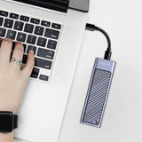 LogiLink USB 3.2 Gen 2x2 SSD-Gehäuse, bis 10 TB, 20 Gbit/s, Spacegrau