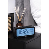 Adler AD 1195b Digitaler Wecker batteriebetrieben mit Temperaturanzeige Schwarz