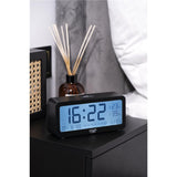 Adler AD 1195b digital Wecker batteriebetrieben Temperaturanzeige schwarz