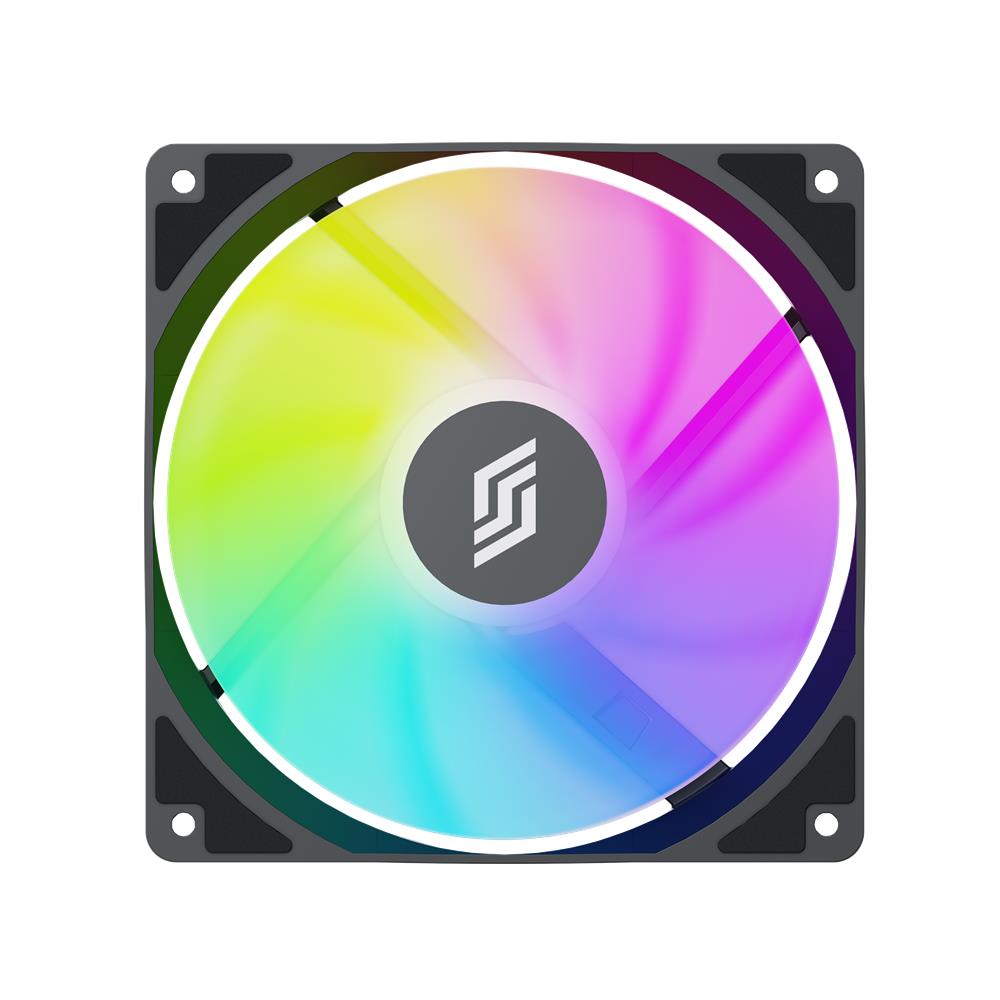 Silentware RF140D-R Black 140mm PWM A-RGB Reverse-Airflow Lüfter mit Daisy-Chain, RGB