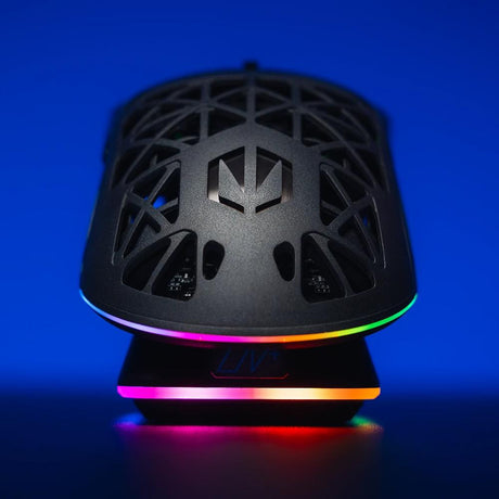 ENDORFY LIV Plus Wireless, Leichte kabellose Gaming-Maus inkl. Ladestation, Schwarz | EY6A016