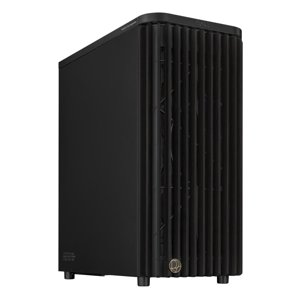 ASUS ProArt PA401 Wood Edition Metal Panel ATX PC Gehäuse mit 160 mm Lüftern und USB 20Gbps