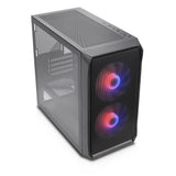 Silentware Air 10 Black – Kompaktes mATX PC-Gehäuse mit Mesh-Front & Glas-Seitenfenster