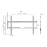 LogiLink TV-Wandhalterung Festmontage für 37–70" max. 35 kg