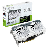 ASUS Dual GeForce RTX 4060 OC White Edition 8GB GDDR6 Gaming Grafikkarte NVIDIA weiß