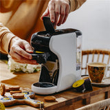 Adler AD 4386 Multikapsel Kaffeemaschine, 19 bar Espressomaschine, 9 Kapselsysteme, gemahlener Kaffee, ESE Pads, 0,6 l, kompakt, Weiß/Schwarz