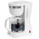 Adler AD 4381 Filterkaffeemaschine, kompakte Kaffeemaschine für gemahlenen Kaffee, 0,6 l Glaskanne, Warmhaltefunktion, Tropfstopp, 600 W, Weiß