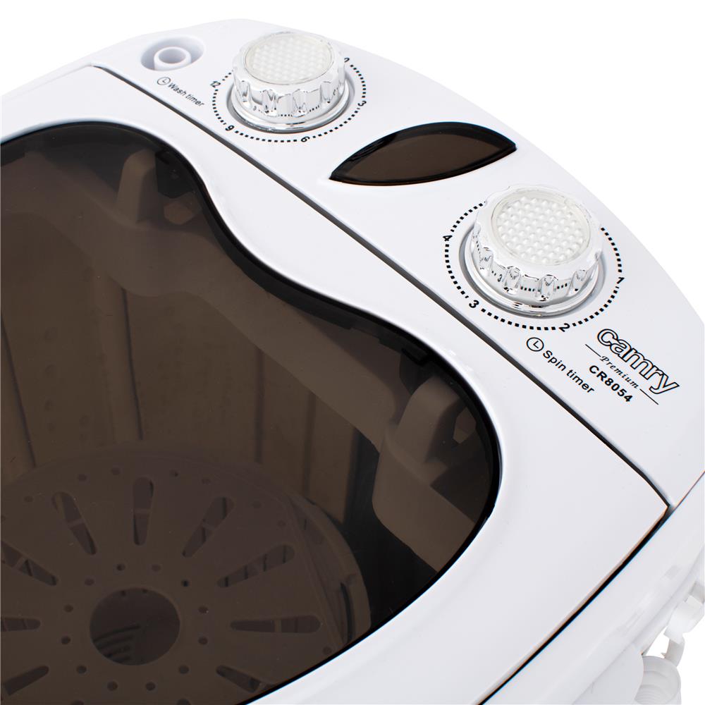 Camry CR 8054 Mini Waschmaschine mit Schleuder 3 kg Braun