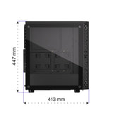ENDORFY Signum 300 Air, ATX PC-Gehäuse, inkl. 4x 120mm PWM-Lüfter, Mesh-Frontplatte, Seitenteil aus gehärtetem Glas | EY2A005