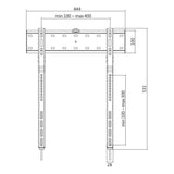 LogiLink TV-Wandhalterung, 32–65", starr, 40 kg max.