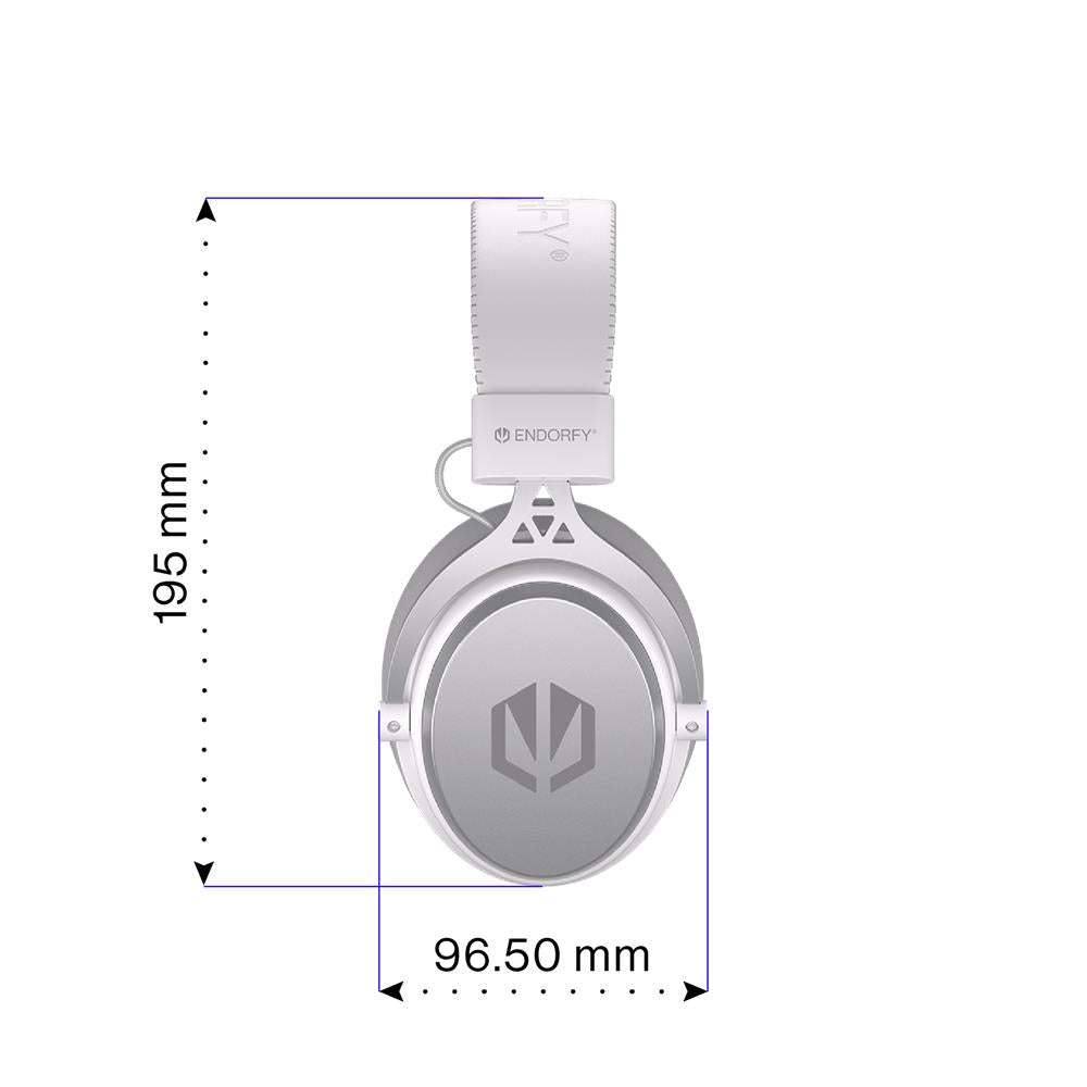 ENDORFY VIRO Plus USB OWH EY1A005, Weiß, Headset, Kopfhörer mit Mikrofon, Klinke, Over-Ear