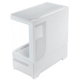 ASUS Prime AP202 ARGB White mATX PC Gehäuse mit Panorama Glas und GPU bis 420 mm