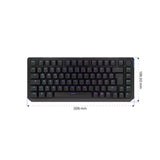 ENDORFY Thock 75% Wireless DE Kailh Box Red, Tastatur, DE-Layout, Schwarz, Kabellos, Beleuchtet