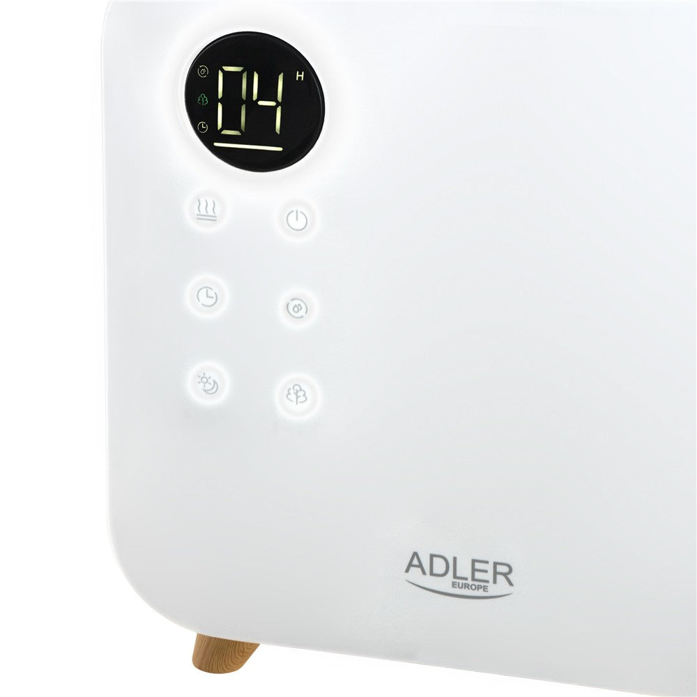 Adler AD 7974W Ultraschall Luftbefeuchter 5,5 L, Top Fill Raumluftbefeuchter mit Hygrostat 40-80 %, LED Display, Kaltnebel, Nachtmodus, Pflanzenmodus, Timer, Weiß
