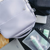 Camry CR 6880lp Reiserucksack 24 Liter, Handgepäck Rucksack mit Laptopfach bis 17 Zoll, Schuhfach, Nassfach, RFID-Fach, Business, Sport und Reisen, hell lila