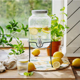 Adler AD 6741 Getränkespender 4 Liter aus Glas mit Metallständer