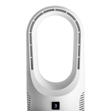Adler AD 7343 USB-Tischventilator ohne Rotorblätter, kabellos, leise, mit Akku, LED-Display und 3 Geschwindigkeitsstufen, modern, Weiß
