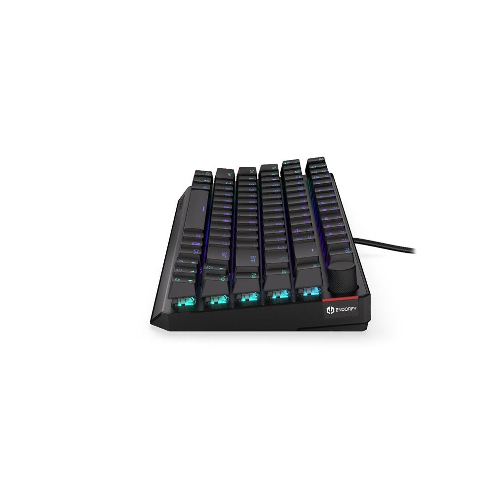 ENDORFY EY5A076 - Keyboards (US) Thock 75% Kailh RD, Tastatur, Schwarz, ENG-Layout, Beleuchtet