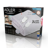 Adler AD 7426 Doppel-Heizunterdecke 150 x 160 cm Grau waschbar mit Temperaturregler