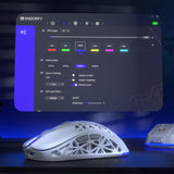 ENDORFY LIV Plus Wireless, Leichte kabellose Gaming-Maus inkl. Ladestation, Weiß | EY6A017