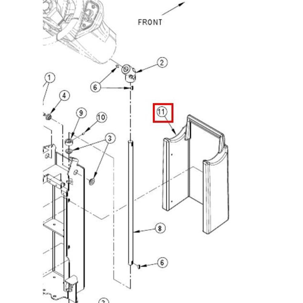 Nilfisk Original 56116278 Lenksäulenverkleidung Ersatzteil