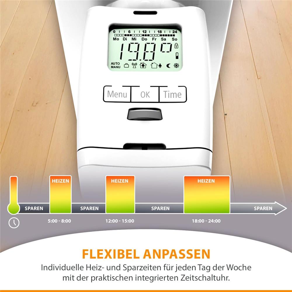 IOIO Elektronisches Heizungsthermostat HT 2000 Thermostat programmierbar Heizungsregler digital