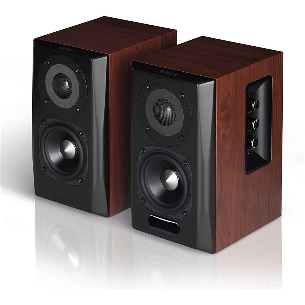 Edifier S350DB 2.1 Home-Entertainment-System (150 Watt) mit Bluetooth 4.0 (aptX), Holzfarben