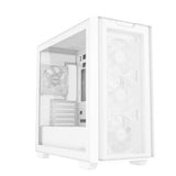ASUS A21 PLUS TG ARGB White microATX PC Gehäuse mit Mesh Front und 4 ARGB Lüftern