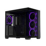 ASUS A32 PLUS TG ARGB Black ATX PC Gehäuse mit Panorama Glas und GPU bis 420 mm