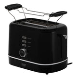 Adler AD 3224 Toaster Schwarz mit Brötchenaufsatz und 7 Stufen