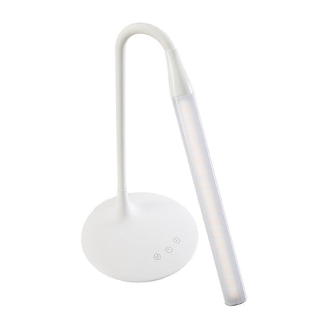 GENIE LED Schreibtischlampe TL32, flexibler Arm, weiß