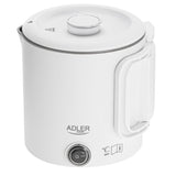 Adler AD 1388w Reisewasserkocher 0,8L kompakt leicht klappbarer Griff Weiß Camping