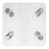 Adler AD 8186 Tuya Smart Badezimmerwaage mit App Bluetooth Personenwaage weiß