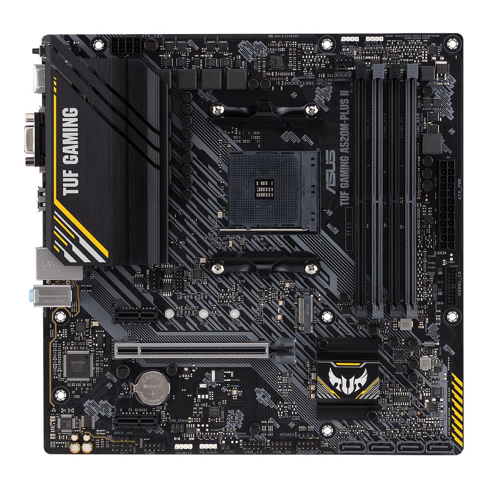 ASUS TUF Gaming A520M-Plus II Mainboard AM4 micro ATX M.2 USB 3.2 Aura Sync