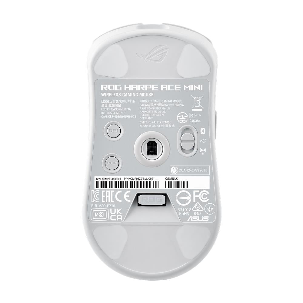 ASUS ROG Harpe Ace Mini White Wireless Gaming Maus 42000 DPI 49 g 8000 Hz
