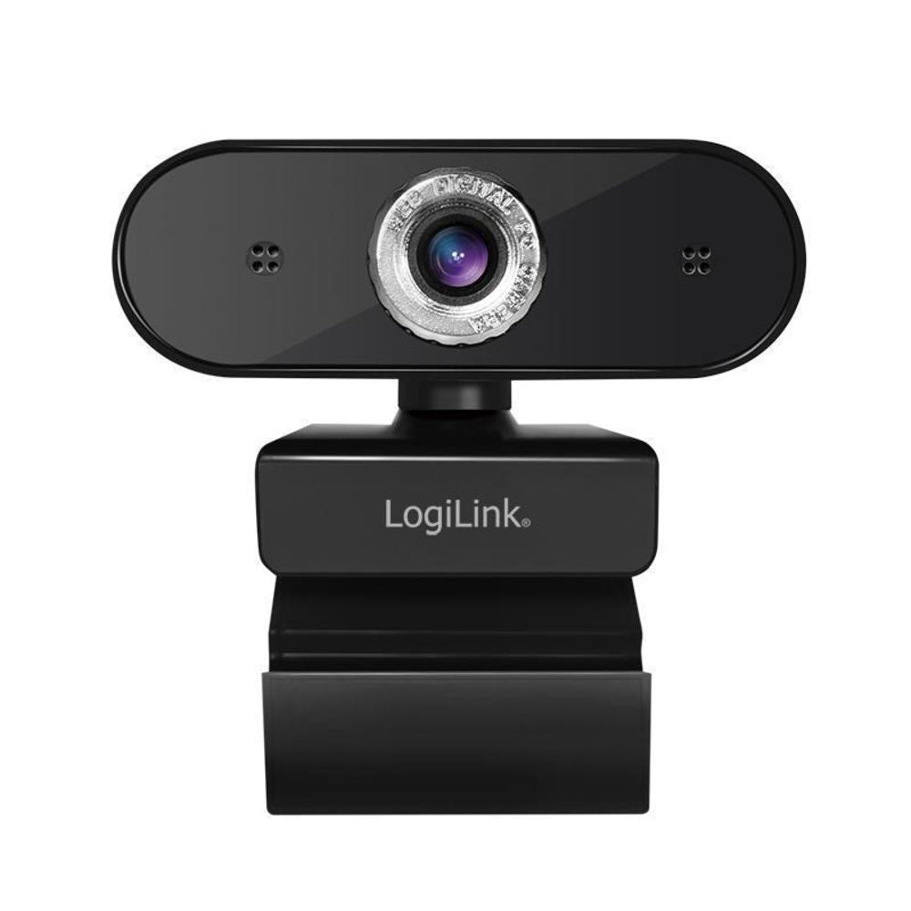 LogiLink HD-USB-Webcam mit Mikrofon Schwarz neigbar drehbar USB 2.0 Plug-and-Play