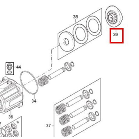 Nilfisk Original 31000976 Wobbelscheibe 12.5 DEG Ersatzteil