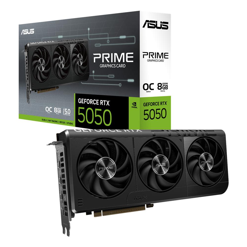 ASUS PRIME GeForce RTX 5050 OC 8GB GDDR6 Gaming Grafikkarte PCIe 5.0