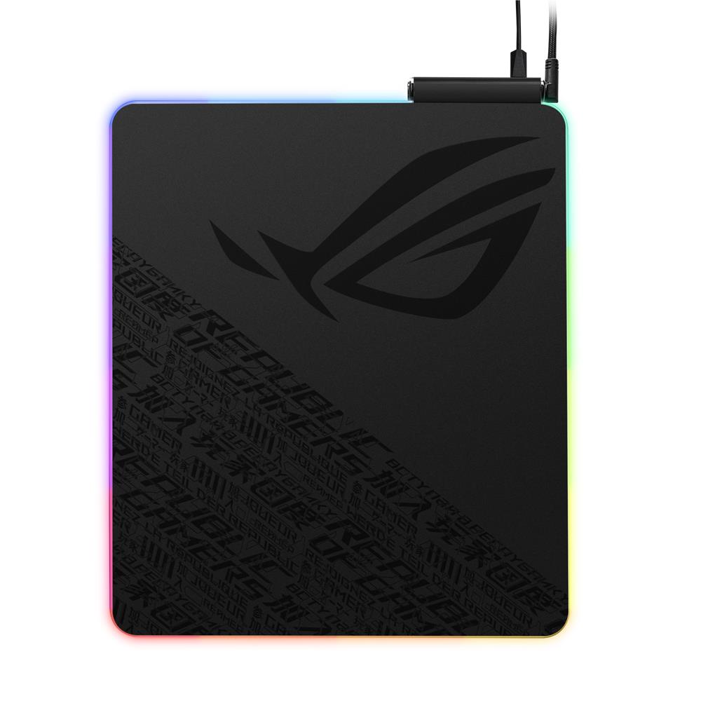 ASUS ROG Balteus QI RGB Gaming-Mauspad drahtlose Ladefunktion Aura Sync USB-Passthrough rutschfest