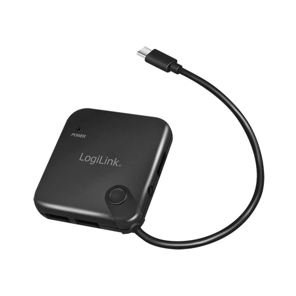 LogiLink USB-C OTG (On-The-Go) Multifunktions-Hub und Kartenleser