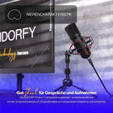 ENDORFY Solum T USB Mikrofon Schwarz mit Anti Shock Montage und Stativ