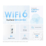 TP-Link Deco X10 AX1500 WiFi 6 Mesh System 1er Pack Dual Band Home Netzwerk