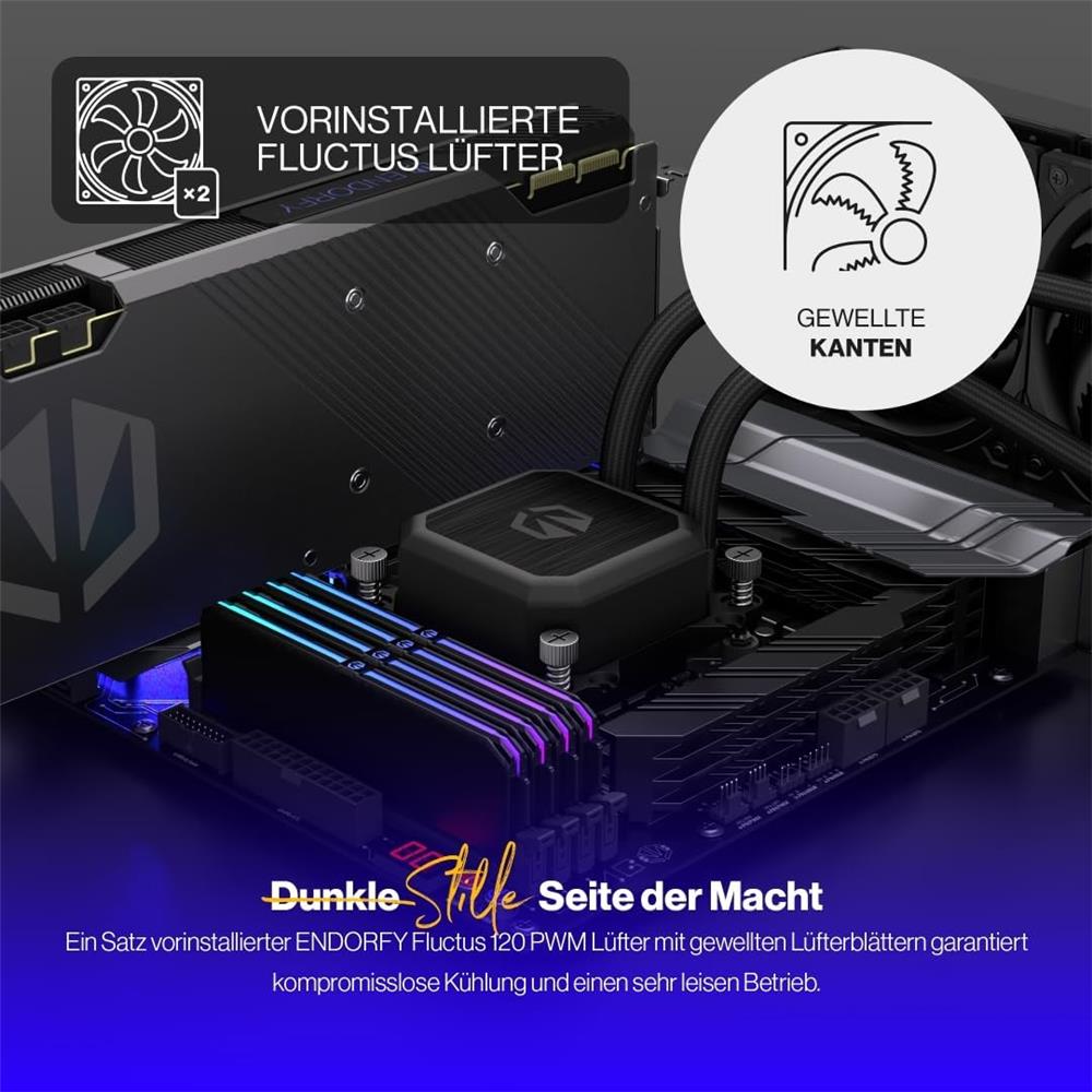 ENDORFY Navis F240 AiO-Wasserkühlung, 240mm Radiator, PWM-Pumpe | EY3B001