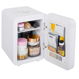 Adler AD 8085 Minikühlschrank mit Spiegel 4 L Weiß, tragbar fürs Auto